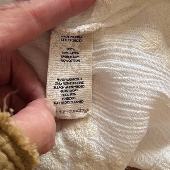 Soft Surroundings, Stretchy Crinkle GauzeBohemian Top,Excellent Condition,Size S - Picture 4 of 8